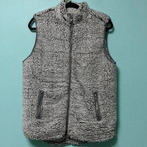 Thread & Supply Gray Sherpa Vest Medium